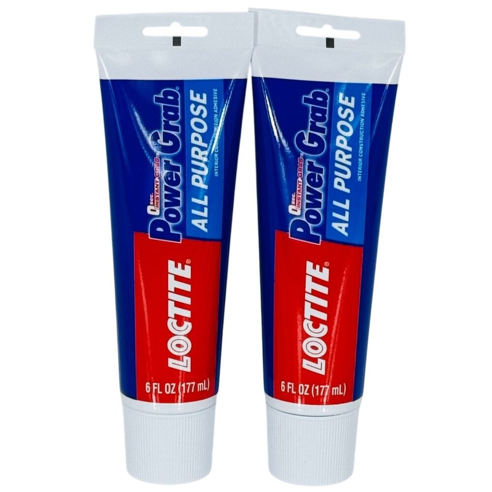 Loctite Power Grab All Purpose Adhesive 6 oz Interior Use 2-Pack